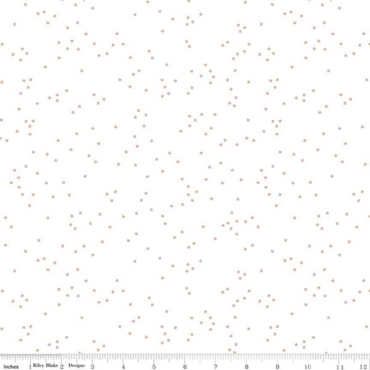 Blossom in Rose Gold Sparkle on White (sc730-rosegold) | Blossom | Christopher Thompson | Riley Blake